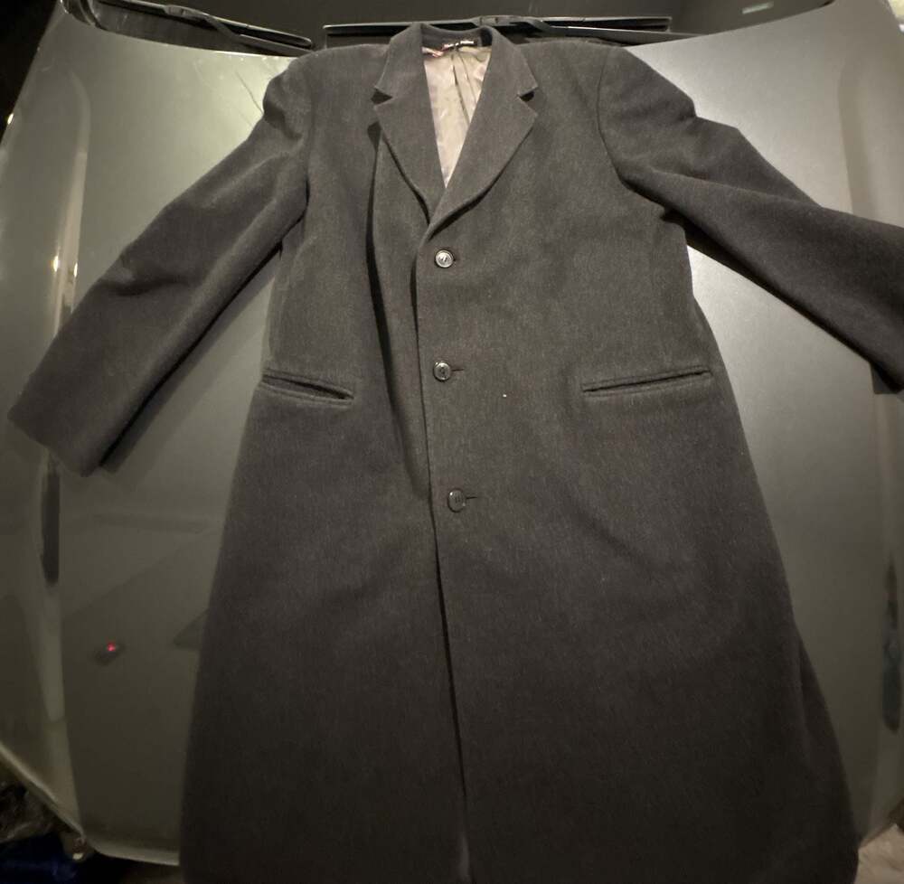 Jerry Leonard Made in England Wool and Cashmere Blend Long Overcoat